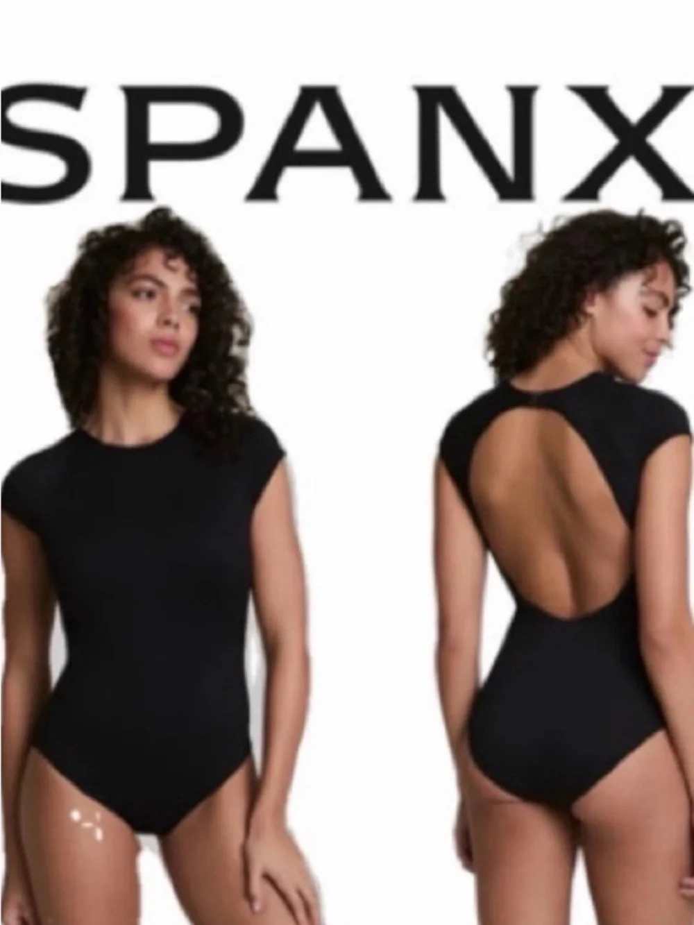SPANX Woman’s Azura Blue Cap Sleeve One-Piece Pique size 1X